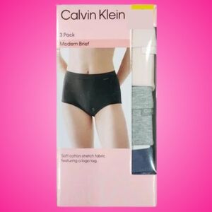 Calvin Klein Underwear Women Modern Brief Pink Grey Blue NWT